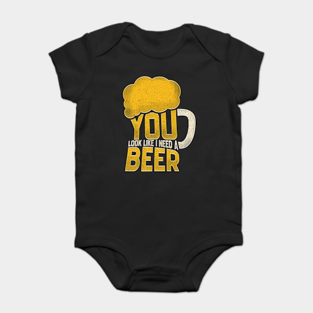 Funny Beer Happy Alcohol Drinker Oktoberfest Festival Baby Bodysuit by merchmafia